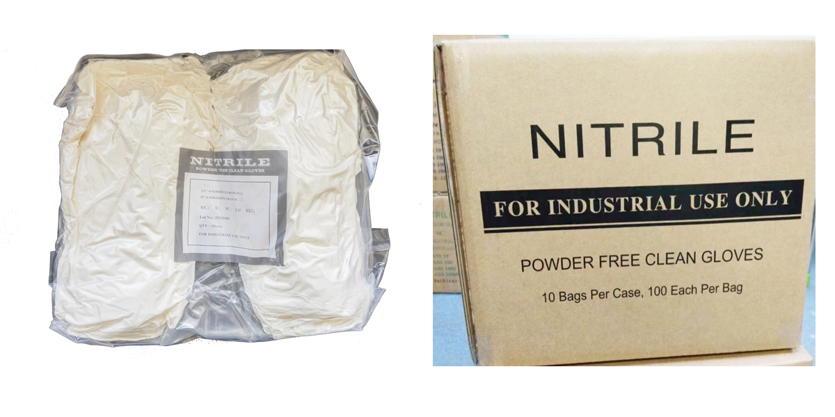 class 1000 cleanroom gloves package